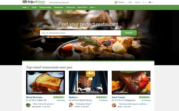 Trip Advisor restaurants